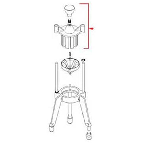 2322 Vollrath - 6 Section Head with Knob Replacement 2322 Vollrath - 6 Section Head with Knob Replacement